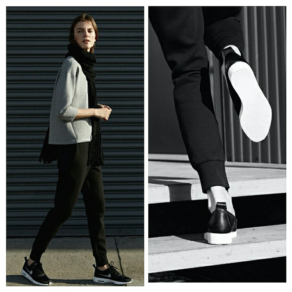 Everlane Street Fleece Jogger Pants Black M